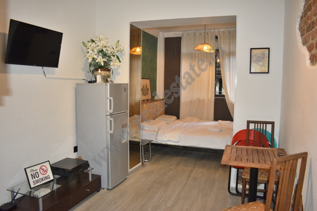 One bedroom apartment for rent in Sander Prosi street, near the Mosaic of Tirana.
It is located on 